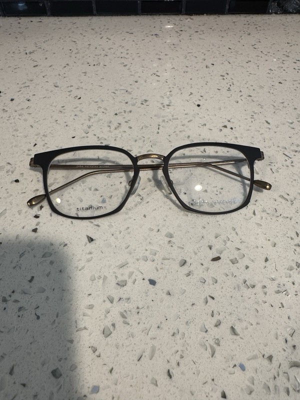 NEW JOHN VARVATOS V161 EYEGLASSES MATTE BLACK MENS 50-18-145 TITANIUM FULL-RIM