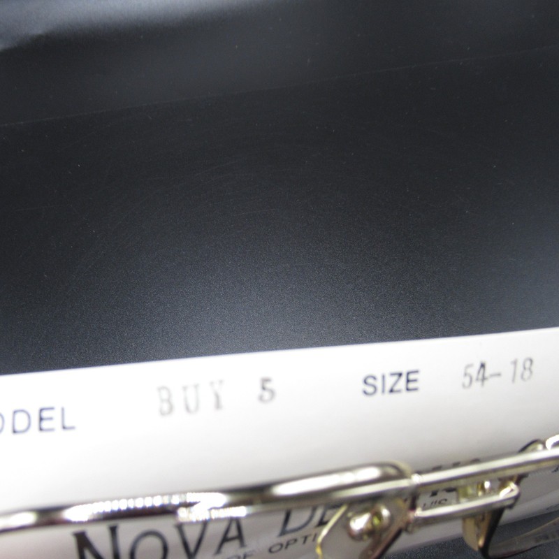 Vintage Nova Design Opticks Eyeglass Frames DA Gold 54-18-140 Pilot Smart Buy-5 gallery