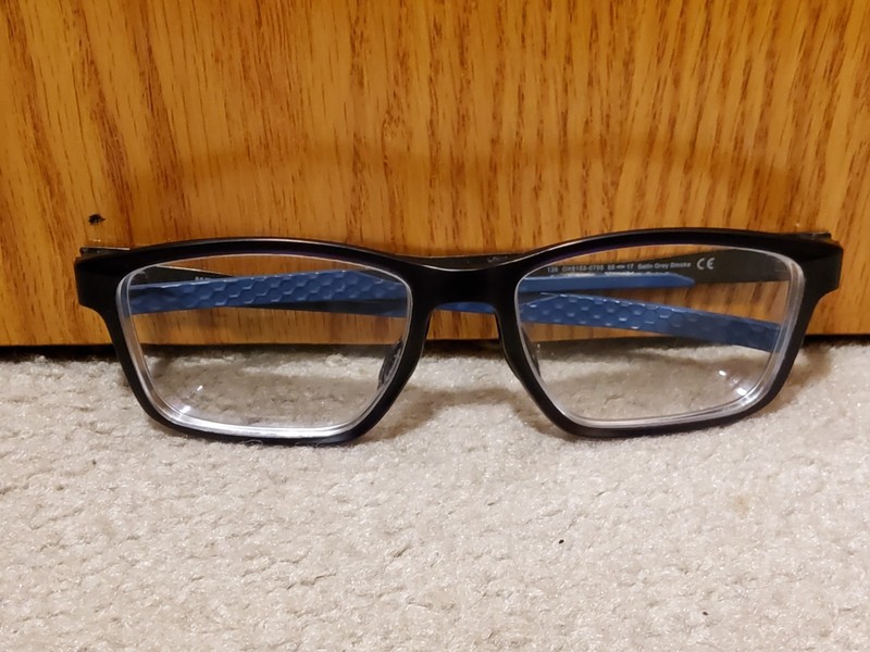 Oakley Metalink Eyeglasses Frames OX8153-0755 Satin Grey Smoke / Black 55-17-136 gallery