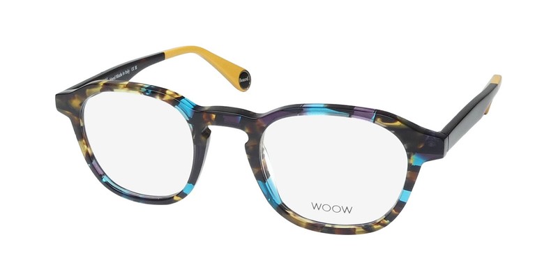 NEW WOOW ON BOARD 1 EYEGLASSES MULTI-COLOR ITALY 48-22-145 PLASTIC SQUARE