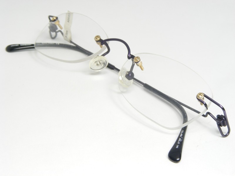 Vintage Röhm 4007 456 DARK PURPLE EYEGLASSES GLASSES Rohm 49-19-140mm Germany gallery