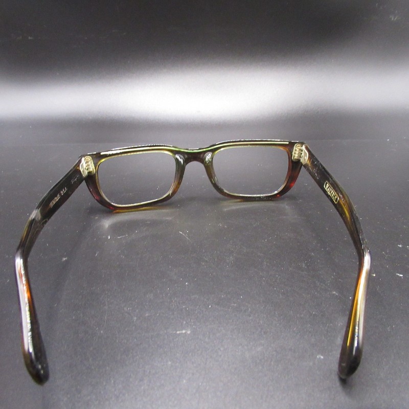 Titmus Waverly Vintage Eyeglass Frames Tortoise Shell Brown Retro USA Made gallery