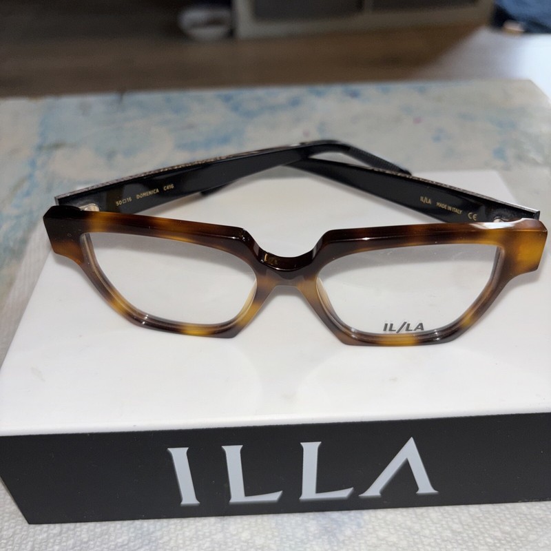 ILLA EYEGLASSES FRAMES ONLY/ DOMENICA 50/16/135 TORTOISE