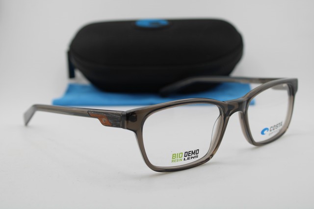 NEW COSTA DEL MAR FRF 110 50 18 CLEAR BROWN AUTHENTIC EYEGLASSES 53-19 gallery