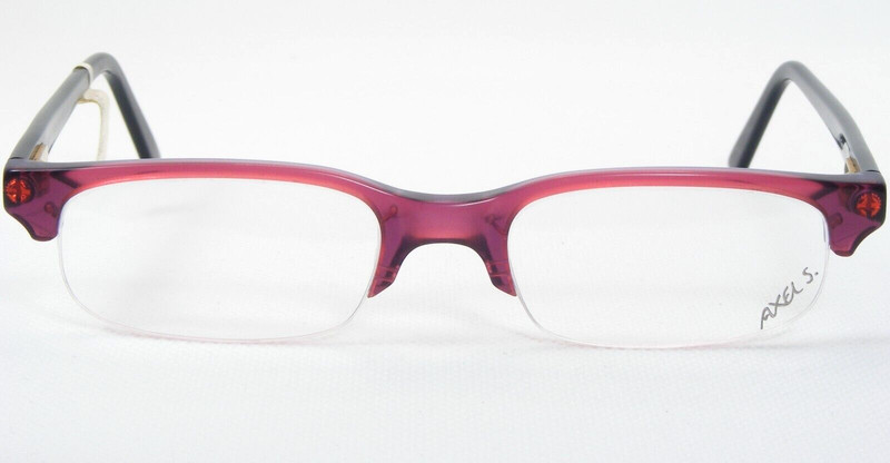 Vintage AXEL S. M 377 SVEN 587-001 ROSE RED /BLUE EYEGLASSES GLASSES 51-17-140mm gallery