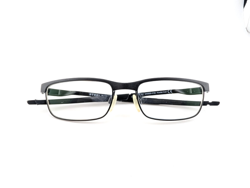 Oakley Eyeglasses Frames Only, STEEL PLATE, OX3222-0152, 52-18-141, Powder Coal
