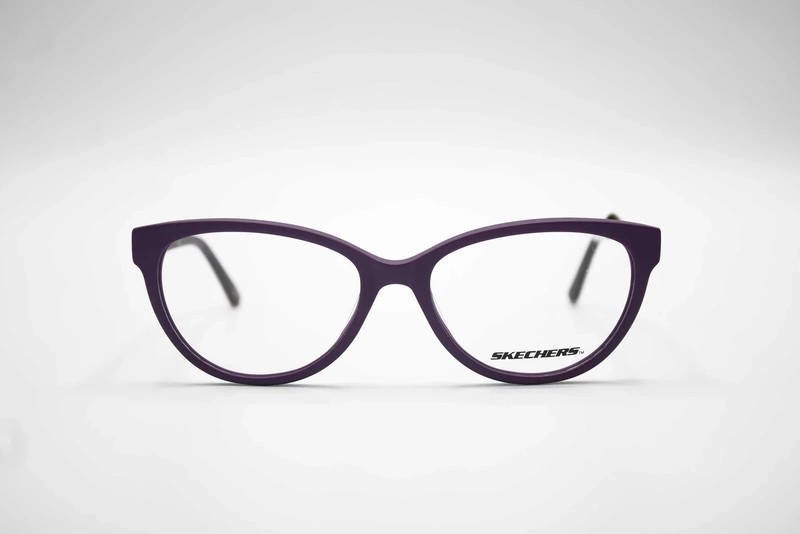 Skechers SE2161 081 Matte Purple Plastic Cat Eye Eyeglasses Frame 53-16-140