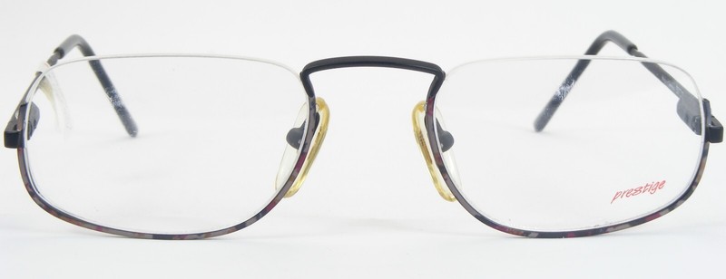 Vintage Prestige 274 26 Matt Black /Multicolor UNIQUE RARE EYEGLASSES 50-21-140 gallery