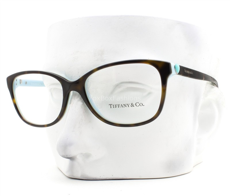 Tiffany Eyeglasses TF2097 8134 Glasses Brown Havana Blue Heart 52mm with Case