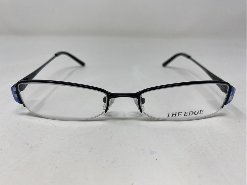 THE EDGE TE05 BLACK 51-18-135 Metal Half Rim Eyeglasses Frame “K90