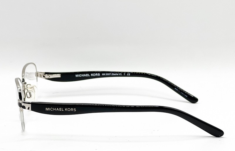 NEW MICHAEL KORS MK 3007 1001 SILVER/BLACK AUTHENTIC EYEGLASSES 49-17 gallery