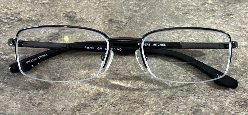Robert Mitchel RM709 Gunmetal Half Rim Flex Eyeglasses Frames 53-18-140-32mm G24