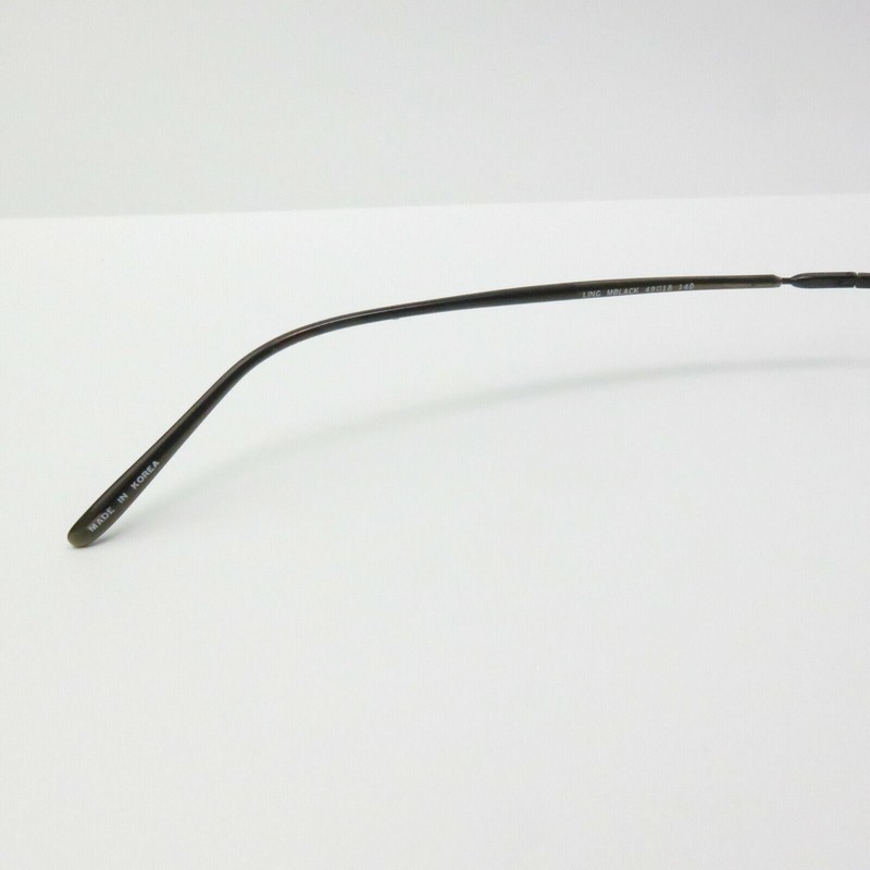 Lido West Eyeworks EYEGLASSES GLASSES slim FRAME Ling M BLACK 49-18-140 gallery