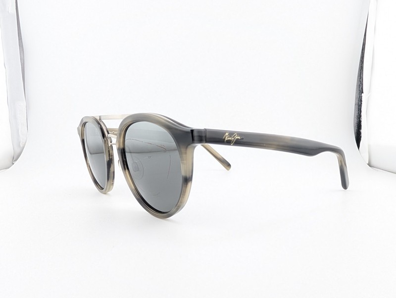 Maui Jim Eyeglasses Frames Only, MJ529-14H, 49-22-145, Gray, Made in Italy gallery