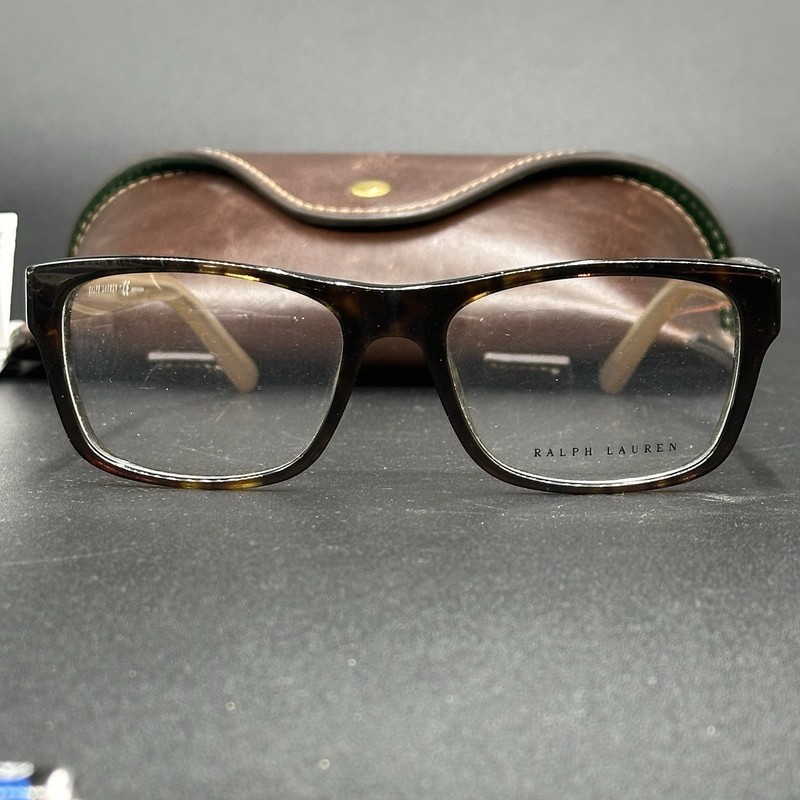 NEW RALPH LAUREN RL 6118 5003 DARK HAVANA EYEGLASSES RL6118 52-17-145 B38mm gallery