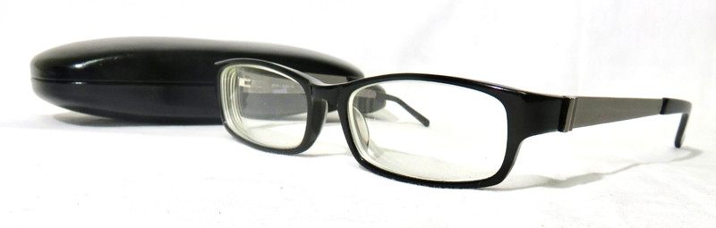 Bronx L eyeglass frame 53-16-140 Black & Gunmetal eyewear