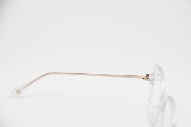 NEW FYSH 3751 S413 CLEAR GOLD GUNMETAL AUTHENTIC EYEGLASSES 53-16 gallery