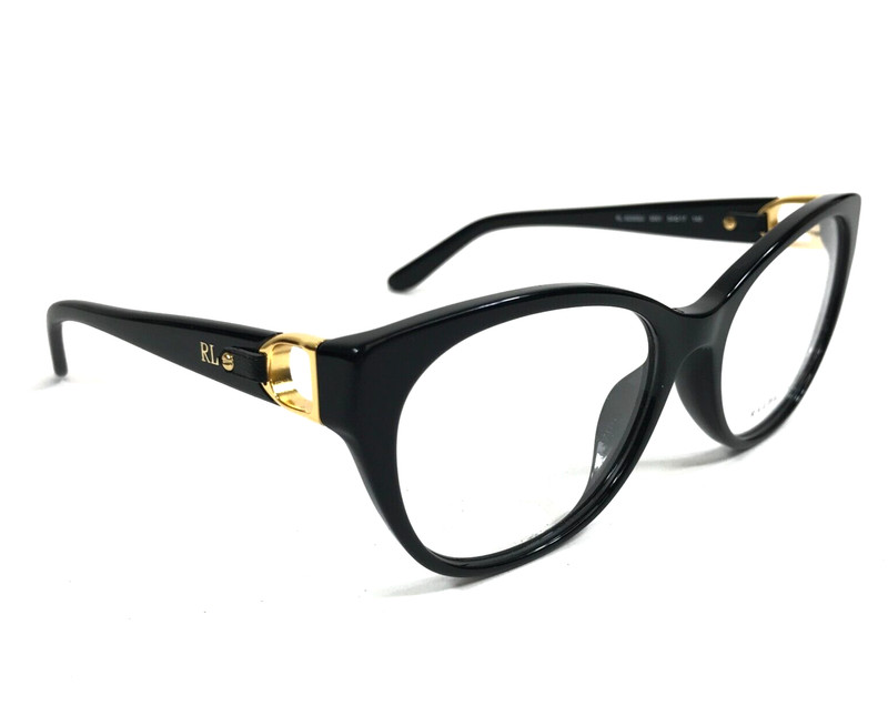 Ralph Lauren Eyeglasses Frames RL6235QU 5001 Black Asian Fit Leather 54-17-140 gallery
