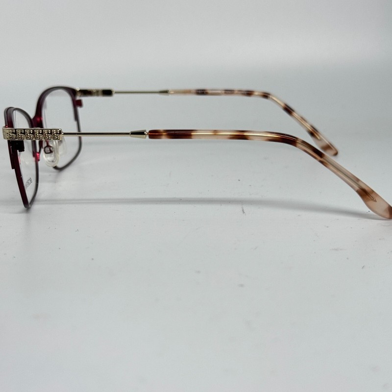 BCBGMAXAZRIA Anita Wine Womens Semi Cat Eye Full Rim Eyeglasses 52-16-130 H16685 gallery