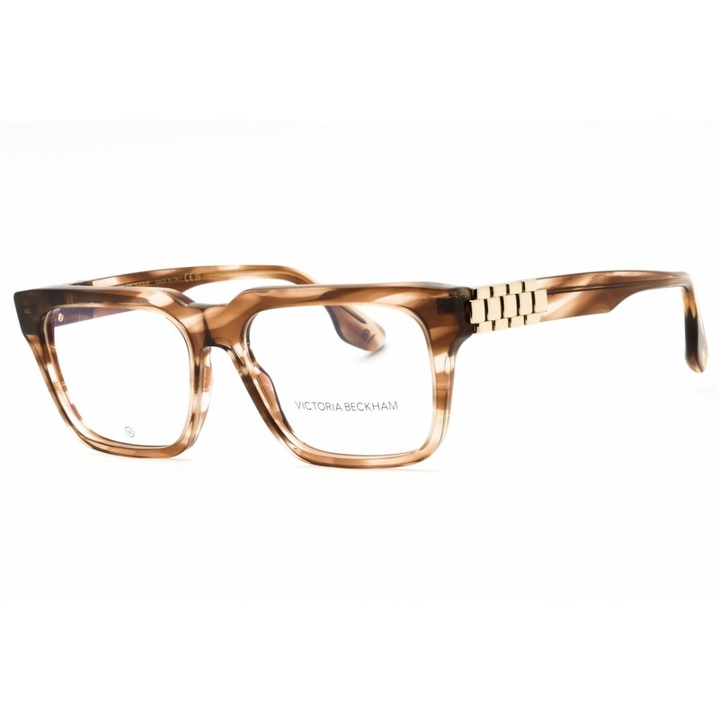 Victoria Beckham Women’s Eyeglasses Striped Brown Square Shape Frame VB2667 230