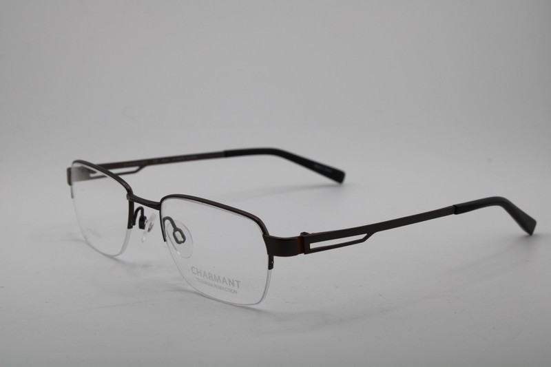 NEW CHARMANT TITANIUM PERFECTION CH11421 GR GRAY AUTHENTIC EYEGLASSES 52-20