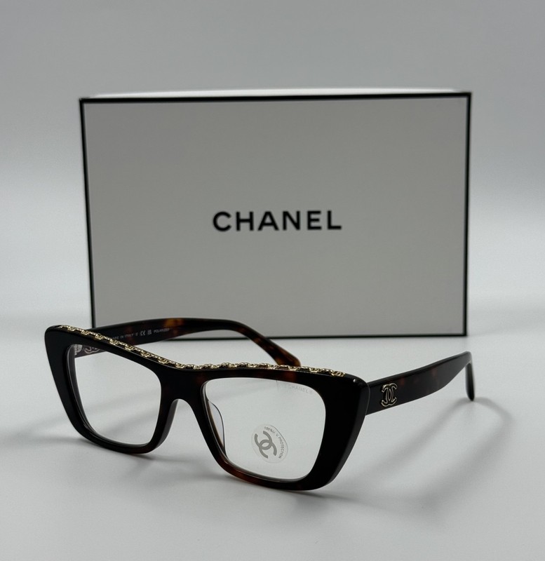 NEW CHANEL CH3480 Tortoise Acetate & Gold CC Trim Eyeglasses – 100% Authentic