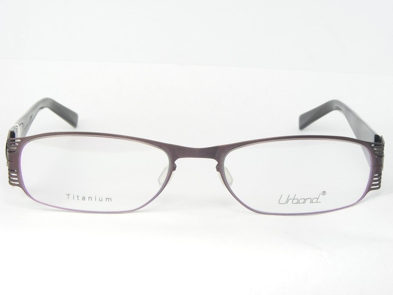 URBAND ENTREVUE 31 BROWN MAUVE EYEGLASSES GLASSES TITANIUM 53-18-135mm Japan gallery