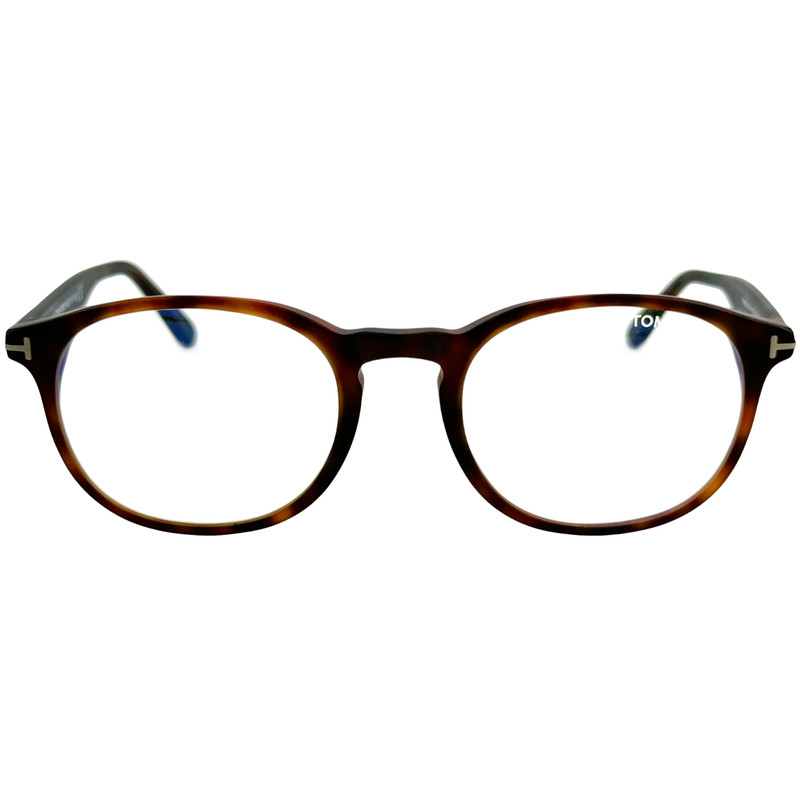 Tom Ford FT5680 B Mens Plastic Eyeglass Frame 054 Matte Red Havana 51-20 Italy gallery