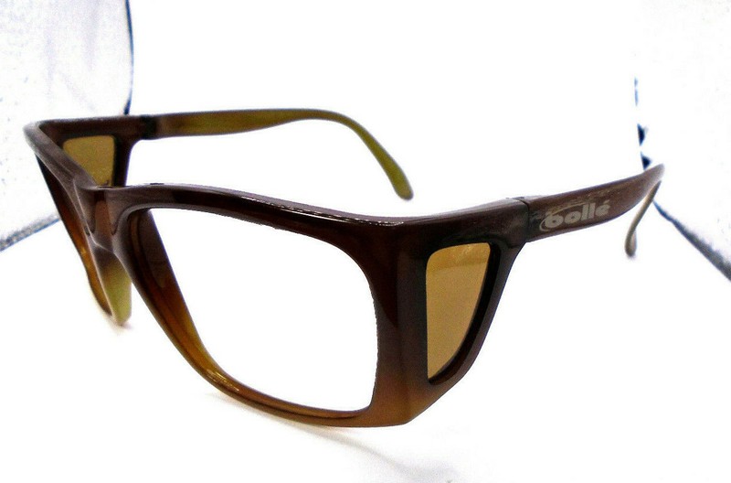 bolle Mens Sunglasses/Eyeglasses Frames Brown with Side Shields NO LENSES France
