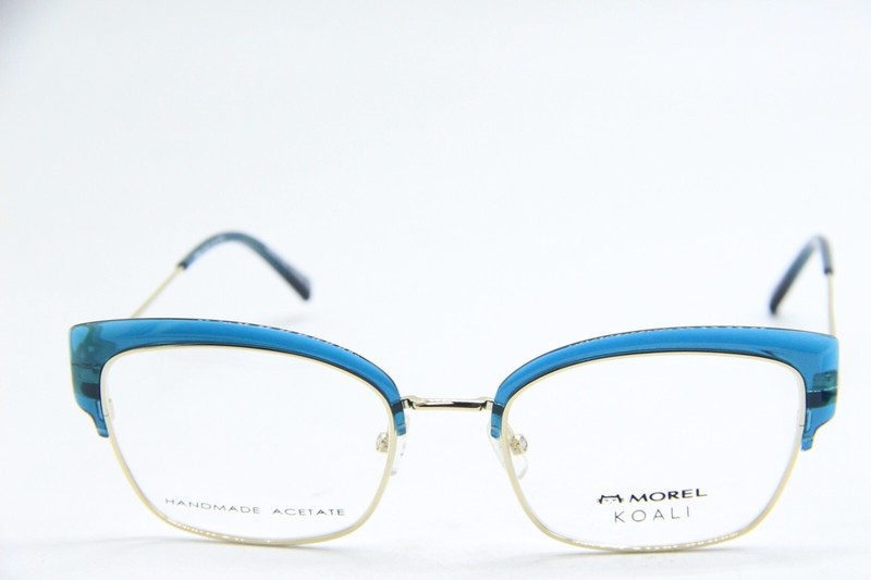 NEW MOREL KOALI 20069K VD14 BLUE GOLD AUTHENTIC EYEGLASSES 54-20 gallery