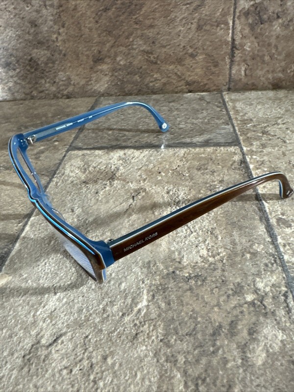 Michael Kors MK257 235 Brown Teal Eyeglasses Frame Full Rim 52-17-135-35mm G17 gallery