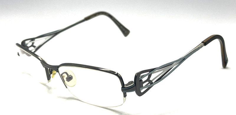 Koali Morel GG195 663K Gunmetal Rectangle Eyeglasses Frame 52-16 135