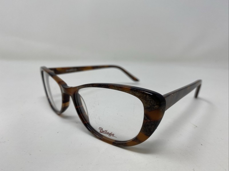 Bellagio Eyewear 833 C01 51-16-135 Amber Marble Full Rim Eyeglasses Frame 3312 gallery