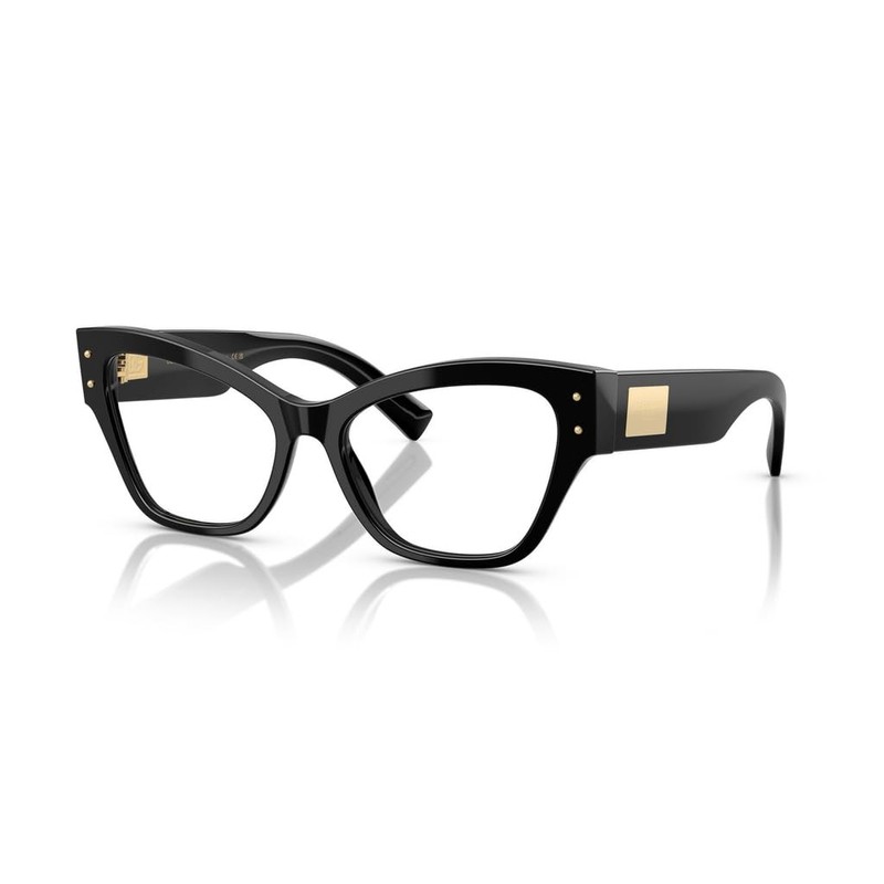 Dolce & Gabbana DG3404 501 Eyeglasses 54mm Black / Clear Demo Lens