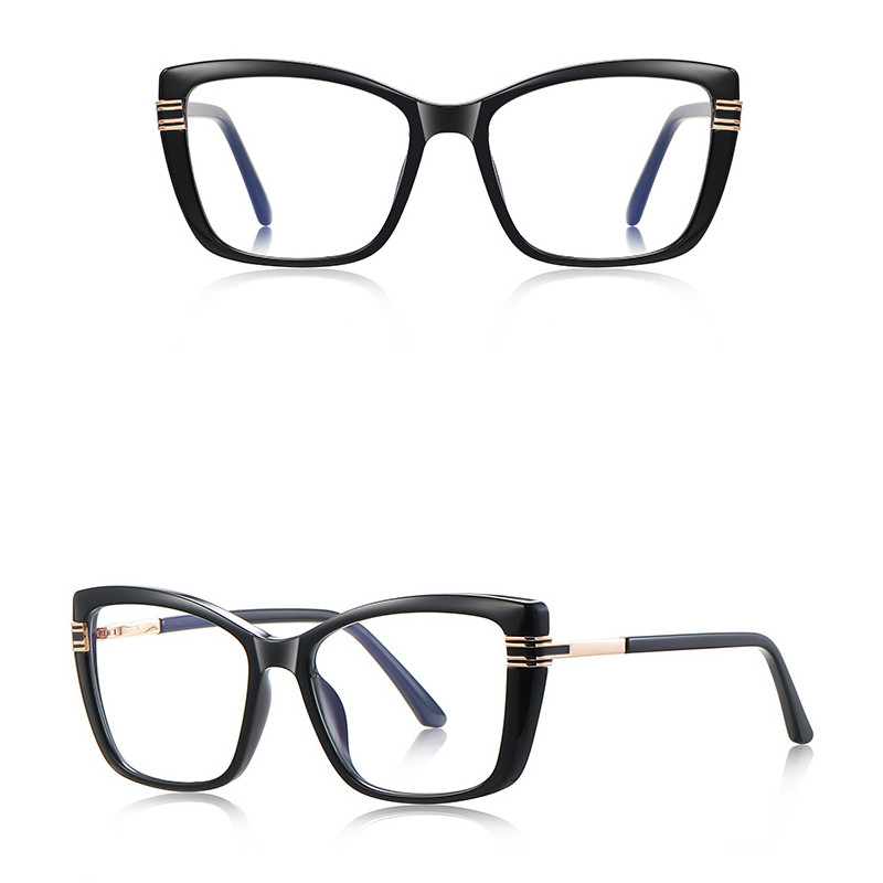 TR90 Cat Eye Anti Blue Light Eyeglasses Women Personality Clear Lens Glasses New