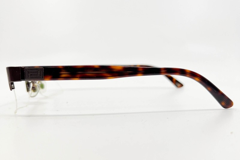 Versace MOD. 1184 1269 Brown Half Rim Eyeglasses Frames Designer 53-18 140 17717 gallery