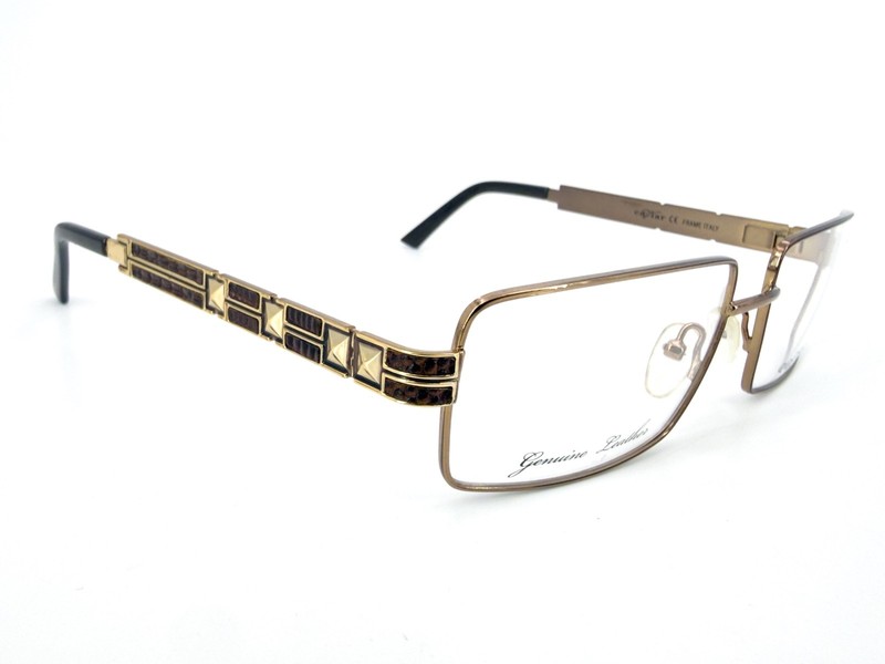 NOS Caviar M4868 Eyeglasses FRAMES C16 Brown 59[]18-140 Gold Italy M269