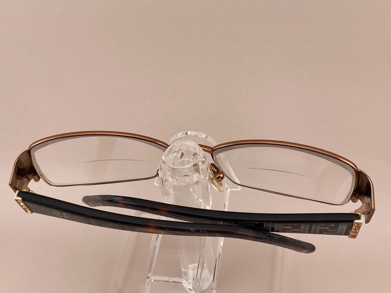 Fendi Eyeglasses Frame F908R 210 Copper Brown / Faded Tortoise 54-16-130 FRAMES gallery