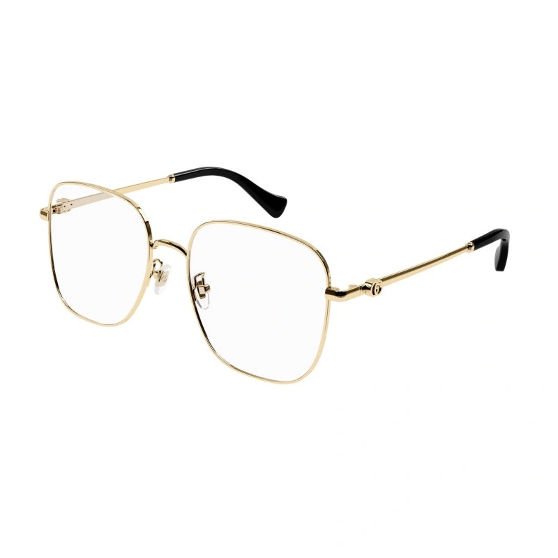 GUCCI GG1144O 001 Gold 54mm Eyeglasses New Authentic