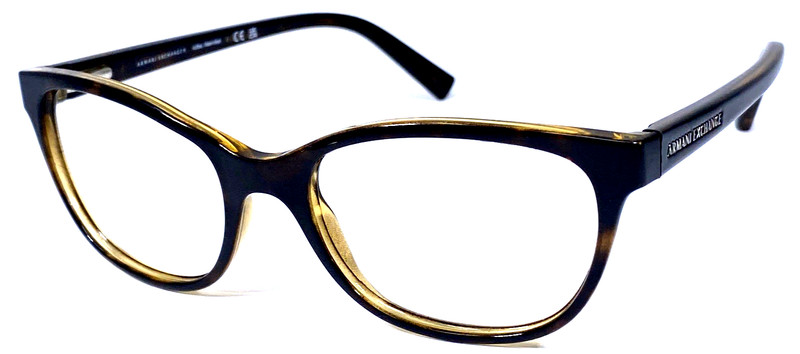 ARMANI EXCHANGE AX3037 8037 Brazil Brown 53-17-140 Eyeglasses Frame
