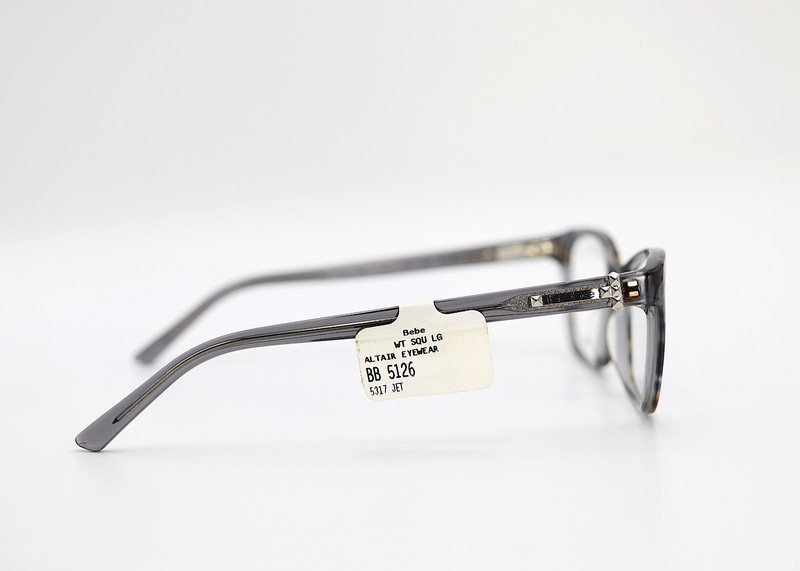 BEBE BB5126 001 Jet Grey Brown Toroise 53-17-135 Frames Flex Hinges F220 gallery