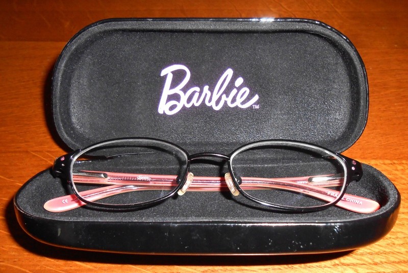 Barbie Children's Glasses Model B339 Frame 46-15-125 With Black Carrying Case gallery