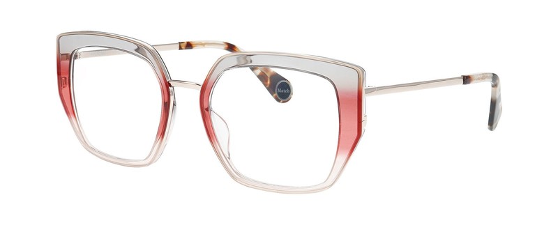 WOOW BIG MATCH 2 with Nosepads 1015 Size 53 Eyeglasses