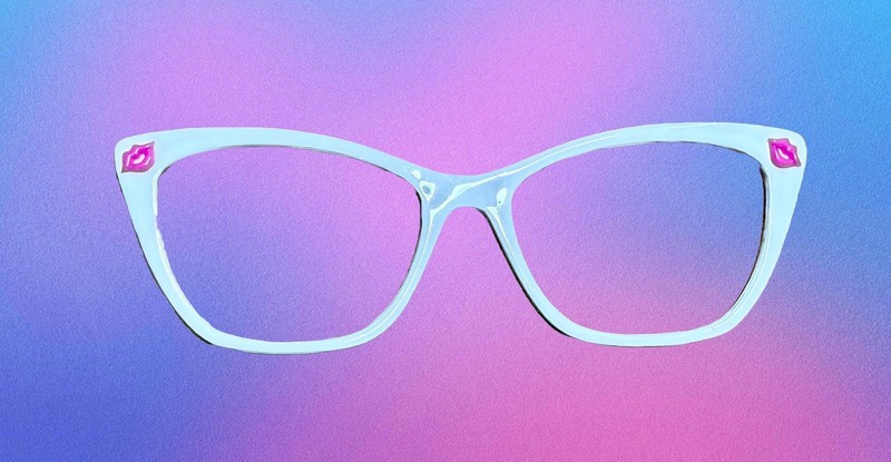 Pink Kiss Magnetic Eyewear Topper-Pair Compatible-All Frame Styles