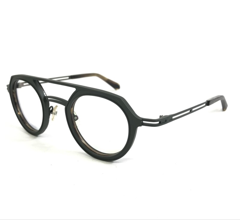 JF Rey Eyeglasses Frames JF2752 4590 Brown Green Titanium Full Rim 43-25-144