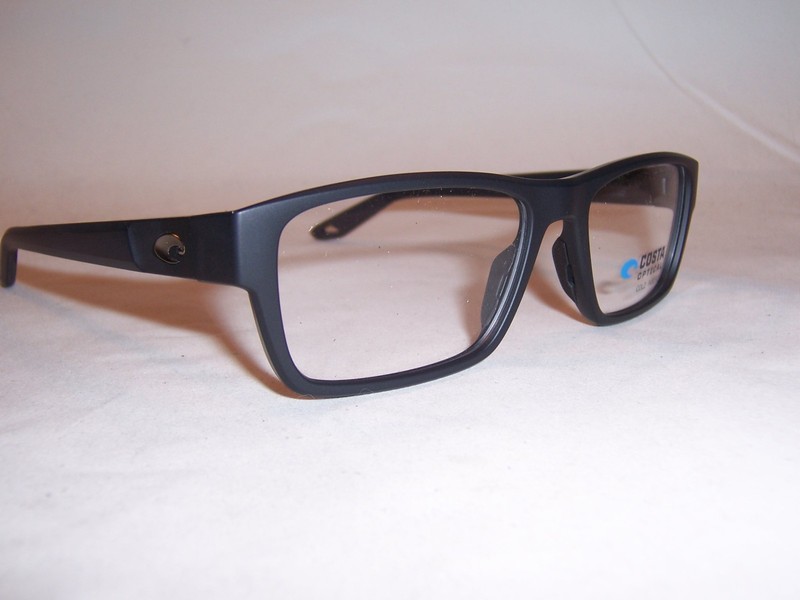 NEW COSTA DEL MAR EYEGLASSES 06A8023 MATTE BLACK 8023-01 55mm RX AUTHENTIC