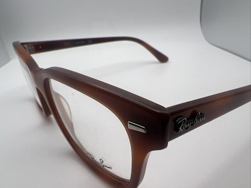 Ray-Ban RB5383 5944 54/19 150 Light Brown Eyeglass Frames WW852 gallery