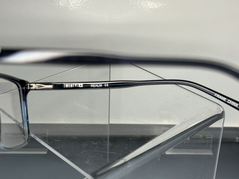 Twenty/Xx Realm Eyeglass Frames Blue Tortoise Full Rim 55-17-145 gallery