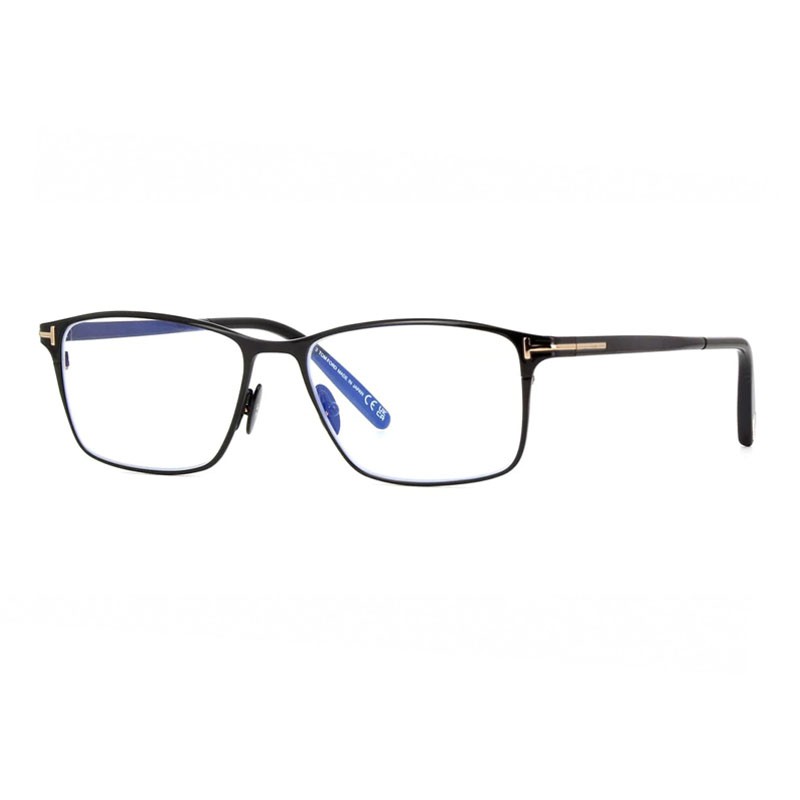 Tom Ford FT5935-B 001 Shiny Black 54mm Eyeglasses New Authentic