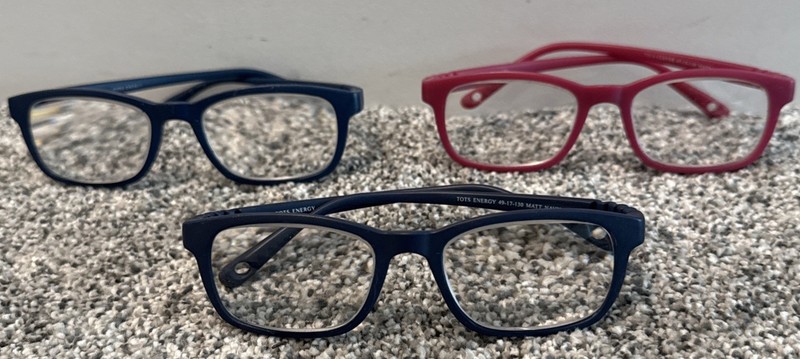 Tots Eyewear Eyeglasses Frame Energy Unisex Kids Matt Navy Rectangular 49-17-130